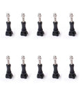 Go-To Long Stainless Cap Thumb Screws Set For GoPro Accessories And Housings, 2.2 Inch Length, 10 Pack, shown front view