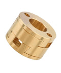 Upgrade Your VzBoT 3D Printer With This Sweet Z-Axis Screw Hot Bed And Compatible Mellow NF Oldham Coupling. Brass coupling close-up