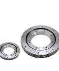 External Teeth Gear Slewing Ring Bearing With Ball Bearing 011.20.250 011.20.280 in steel, showing gear details.