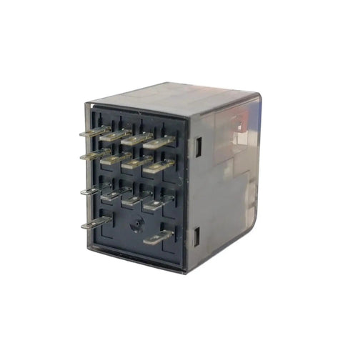 24VDC Relay With Base Included, 6 Amp Switching Capacity, Overload Protected, Durable Relay Module For DIY Projects, Automation And Control Panels Plug and Play Ready, black relay