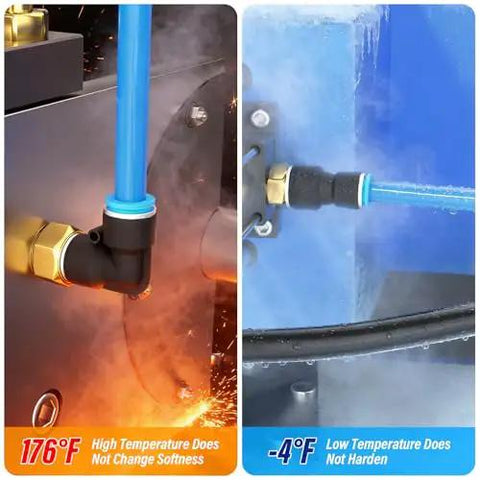 Blue 10mm Outer Diameter Pneumatic Tubing Pipe 6.5mm Inner PU Polyurethane Air Hose in high and low temperature environments