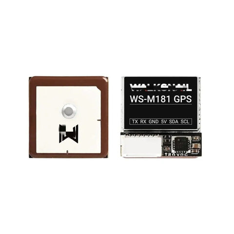 Drone GPS Module With M10 GNSS And QMC5883 Compass Ceramic Antenna for RC Freestyle Long Range DIY Drones front view.