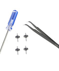 Widened Rollers And Axles Wheels For Robot Vacuum Protect Floors On Carpets Easy Install Replacement Parts screwdriver tweezers