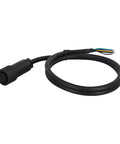 Professional 7 Pin Proportional Valve Connector With Two Foot Cable IP67 Weatherproof Female Hydraulic Plug Din En175201 with exposed wires.