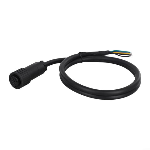 Professional 7 Pin Proportional Valve Connector With Two Foot Cable IP67 Weatherproof Female Hydraulic Plug Din En175201 with exposed wires.