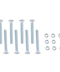 Heavy Duty Truck Bed To Frame Bolt And Nut Kit For Ford F150 F250 F350 1987 To 1996 with zinc hex nuts and bolts.