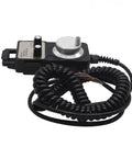 Pro Grade TM1469 Pulse Encoder Handwheel For CNC Machinery, wired handwheel with coiled cable and control dial