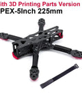 Lightweight Carbon Fiber 5 Inch Quadcopter Frame Kit With 5.5mm Arms For Racing Drones, Adjustable 225mm To 260mm Span