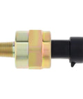 Side view of One Eighth NPT Oil Fuel Pressure Sensor Transducer 0 to 100 Psi with harness kit, stainless steel 316, threaded end visible.