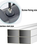 Heavy Duty Appliance Mover Trolley With Adjustable Base For Frig Freezer Washer Dryer Plant Pots And Cabinets Fits 36 To 47 In Width showing stainless steel pipes and screw fixing detail.