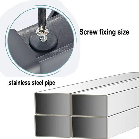Heavy Duty Appliance Mover Trolley With Adjustable Base For Frig Freezer Washer Dryer Plant Pots And Cabinets Fits 36 To 47 In Width showing stainless steel pipes and screw fixing detail.