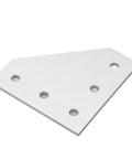 Five Piece Flat Tie Plate Aluminum Alloy 5 Hole Mending Plate Bracket For Industrial Machinery And Heavy Duty Furniture Frame Assembly