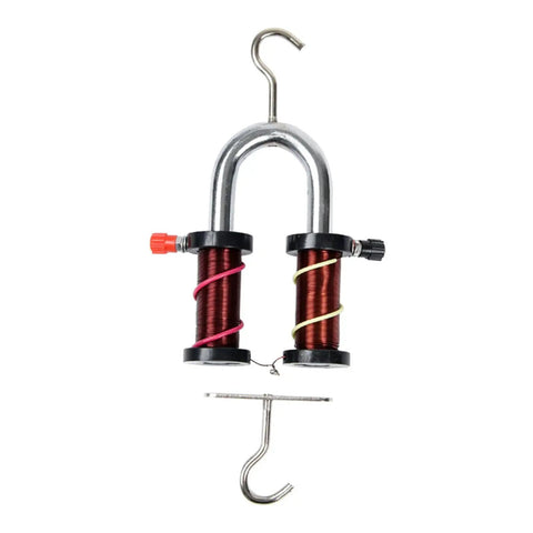 Electromagnet Learning Kit For Middle School Students, Principle Demonstration Apparatus with metal coils on hooks