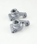Two alloy front rear axle brackets from the Six Piece Cross Hub Front Rear Axle Carrier Bracket Wheel Hub Upgrade Kit for Rc Cars.