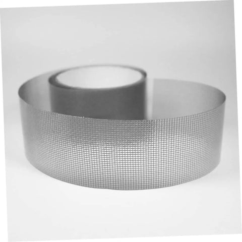 Two Roll Pack Window Screen Repair Tape With Strong Adhesive Self Adhering Patch Kit Breathable Mesh For Quick Fixes On Screen Doors Tents And RVs Easy To Cut Durable Patch