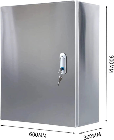 Heavy Duty IP67 Stainless Steel Junction Box Weatherproof Electrical Enclosure For Indoor Outdoor Use Wall Mount Control Box With Mounting Plate 40x20x50cm, 600x300mm view