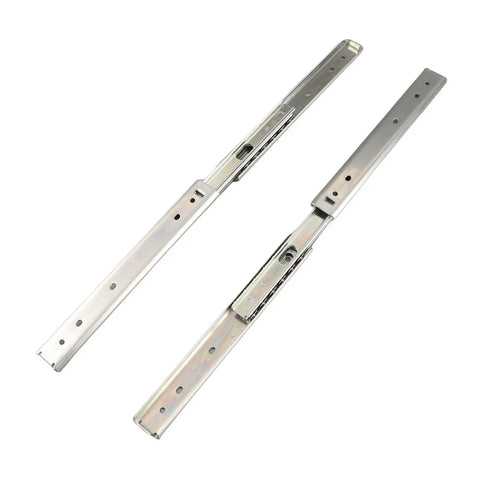 Beefed Up 200mm Drawer Slide Kit Two Pack With Full Extension Three Fold Cold Rolled Steel Double Layer Bearings 27mm Width