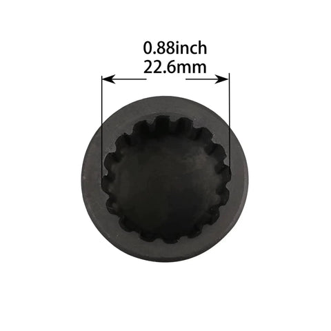 Top view of Camshaft Sleeve Socket For BMW B38 B48 B58 Engines 22mm 16PT Precision Alignment Tool with 22.6mm diameter