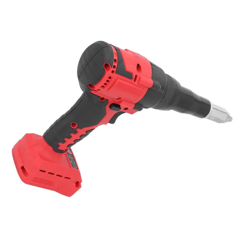 Zohisin 18V Cordless Rivet Gun Kit With Built In LED Light For Heavy Duty Projects Electric Nut Driver Tool Made To Make Your DIY Job Easier And Faster, red black body