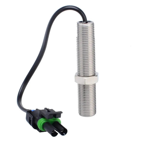 Beefed Up Rotational Speed Sensor For Generators And Diesel Engines, RPM Magnetic Pickup MPU M16x1.5 Replacement Part With Anti Vibration And Interference Resistance, Ideal For Portable Generators And Industrial Machinery., threaded metal sensor with cable connector