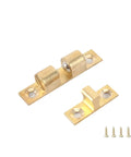 Solid Brass Double Ball Tension Roller Catch Latch For Cabinets And Furniture Doors, Adjustable Gold Tone Door Top Bead With Screws