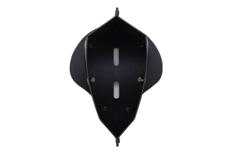 Foldable Meditation Kneeling Bench Seiza Posture Support, black top view, 5.3 inch seat, ultra portable, lightweight 180g
