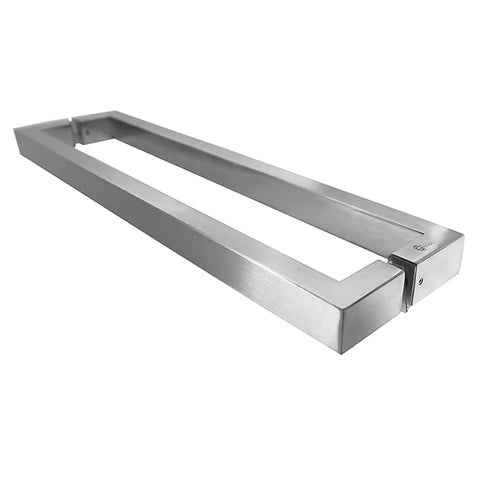 36 Inch Solid Stainless Steel Push Pull Door Handle, Heavy Duty Commercial Grade 304 Standoffs With Deep Engagement