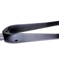 Close-up of Carbon Road Bike Fork One One Eighth Inch Straight Steerer 9mm Quick Release Flat Mount Disc Compatible Dual Brake Caliper Support
