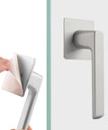 Two Pack Stick On Door Handles 6 Inch Self Adhesive Cabinet Handles Gray With Easy Peel And Stick Installation