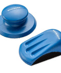2 Piece Sanding Block Set For 5 Inch Hook And Loop Discs Durable And Versatile For Softening Edges Detail Sanding And Getting More Life Out Of Your Abrasives On Any Orbital Sander, showing round and mouse block