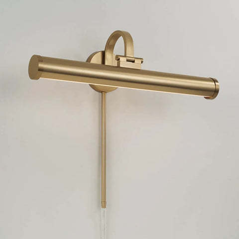 Capital Lighting 658211MA Morgan Wall Sconce Photo Light, matte brass design, 19" H, ideal for artwork displaying.