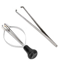 Red Hand Plunger Puller Set For Watch Repair, Durable Alloy Steel Kit With 10 Plastic Dies, Pro Grade Back Removal Tool showcased