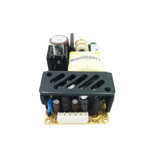 Front view of Beefy 60W Three Output Switching Power Supply With 5V 12V And Minus 5V Rails Open Frame PCB for medical equipment.