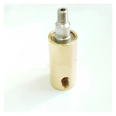 1/4 Inch Rotary Joint Swivel Connector For Water Air Oil With 360 Degree Rotation Brass Universal Union Left Thread Workhorse For Machinery And Rotating Equipment, brass body