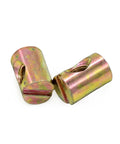 Cross Dowel Barrel Nuts Slotted Carbon Steel Furniture Hardware Pack Of 10 M6x11-15 M8x15 For Bed Frames And Chairs