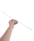 Hand holding a 450mm x 3mm nichrome wire replacement strip for 4 Pack Vacuum Sealer Heating Strips.