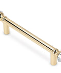 Gold Crystal Drawer Pulls 4 Pack, 5 Inch Cabinet Handles showing gold finish and crystal accents.