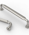 Close-up of 10 Pack 5 Inch Brushed Satin Nickel Cabinet Handles For Kitchen Cabinets And Cupboards Durable Cabinet Pulls Hardware