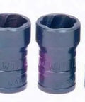 Turbo Salvage Socket Set 13 Piece For Removing Damaged Or Stripped Nuts And Bolts full view of sockets in a row