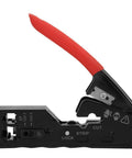 All In One Ethernet Cable Crimping Tool With Wire Cutter And Stripper For Cat5 Cat5e Cat6 Cat6a Cat7 8P8C 6P6C Crystal Head Plier