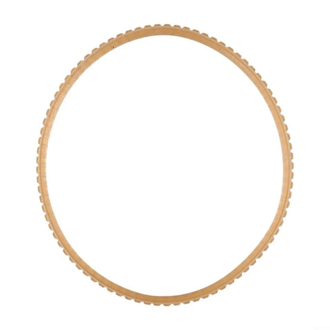 V Ribbed Drive Belt For 10-12 Inch Woodworking Band Saws Pro Grade PU Material Replacement Conveyor Belt 340mm Circumference And 10mm Wide Heavy Duty Motor Drive Accessory For Wood Cutting Machines, tan PU band saw belt