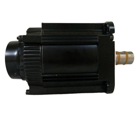 Side view of CHUNYE AC servo motor with black metallic housing and right-side output shaft