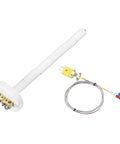 K Type Ceramic Kiln Thermocouple Probe For Muffle Furnace Oven with 3.3 Ft SV Fork Wire, heavy duty sensor, 2.5 x 150 mm