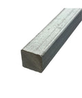 Close-up of A36 Steel Square Bar 1-1/4 x 1-1/4 x 12 in Hot Rolled Weldable Metal for DIY Projects.