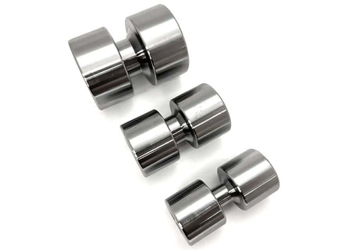 Three Piece Dimple Die Set For Metal Fabrication In One Half Inch Three Quarter Inch And One Inch Dies Heavy Duty Steel For Precise Dimpling