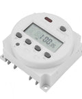 Oumefar 16A Digital Timer Switch With Lcd Display Cycle Countdown Control For Irrigation Drying Ventilation And Industrial Electrical Applications, white