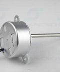 TYC-40 DC 12V 5RPM Synchronous Gear Motor CW CCW With Inner Screw Shaft, compact design with visible shaft and metal casing