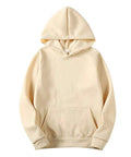 Big And Tall Weighted Sleeveless Hoodie For Men Red Midweight Gym Training Vest With Front Pocket Heavy Duty Streetwear Built Tough Flex Drip Premium Comfort in beige color