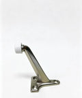 Nickel Floor Mount Door Stop, 3 Inch High, Heavy Duty Door Stopper That Keeps Doors From Slamming, Easy Install with Non Slip Pad