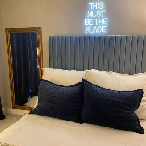 Neon Sign Wall Decor That Pops For Weddings, Bars, Offices, Cafes And Parties, LED Light Gift, 50x30cm size above bed